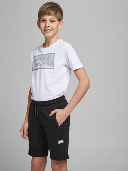 Jack & Jones Jungen Shorts Sweatshorts Schwarz Sporthose Teenager top