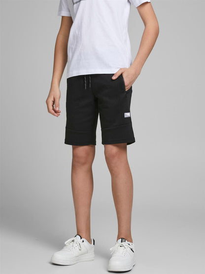 Jack & Jones Jungen Shorts Sweatshorts Schwarz Sporthose Teenager top