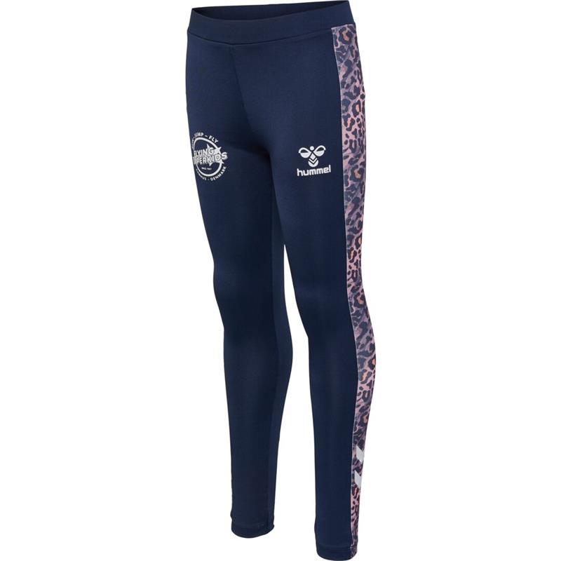 Hummel Mädchen Leggings Legging Sporthose Tights Leomuster