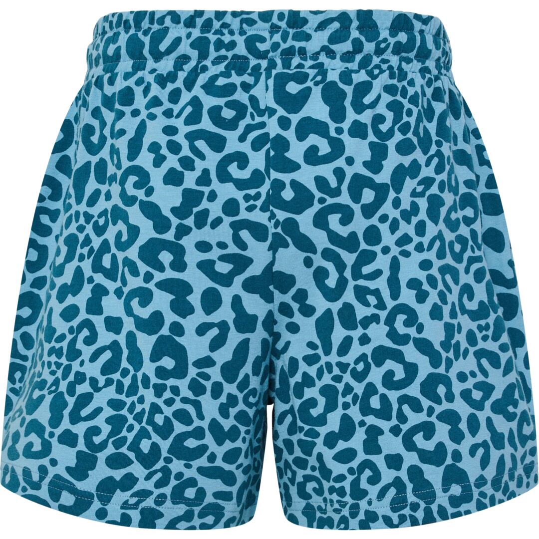 Hummel Mädchen Shorts Sweatshorts Leomuster Türkis edel Geschenk