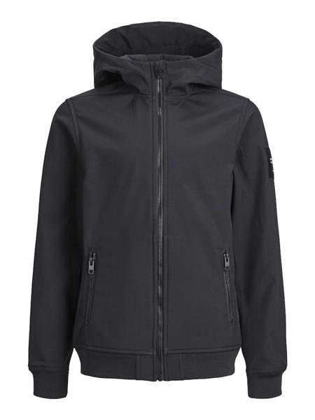 Jack & Jones Jungen Softshelljacke Schwarz mit Fleece JJEBASIC