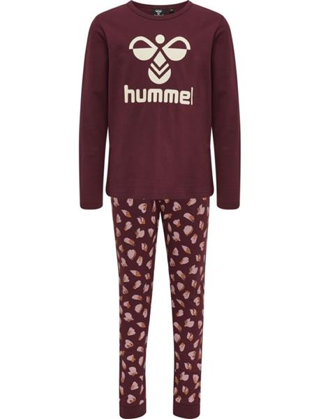 Hummel Mädchen Schlafanzug Pyjama Weinrot Geschenkidee