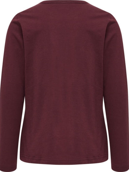 Hummel Mädchen Schlafanzug Pyjama Weinrot Geschenkidee