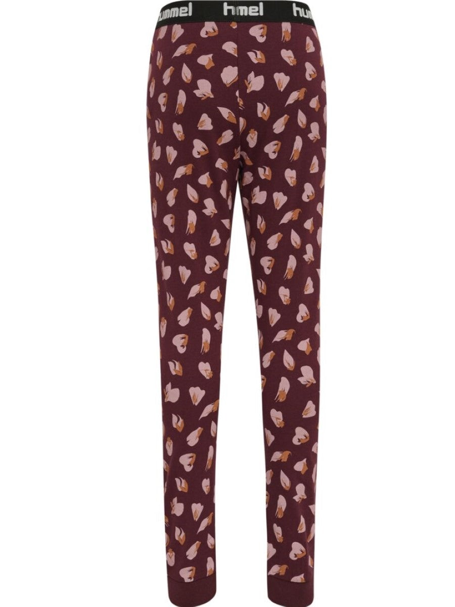 Hummel Mädchen Schlafanzug Pyjama Weinrot Geschenkidee