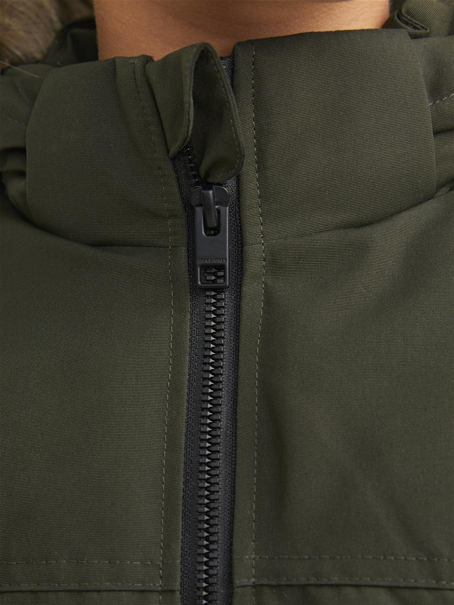 Jack & Jones Jungen Winterjacke Parka Dunkelgrün edel JJECRAFT