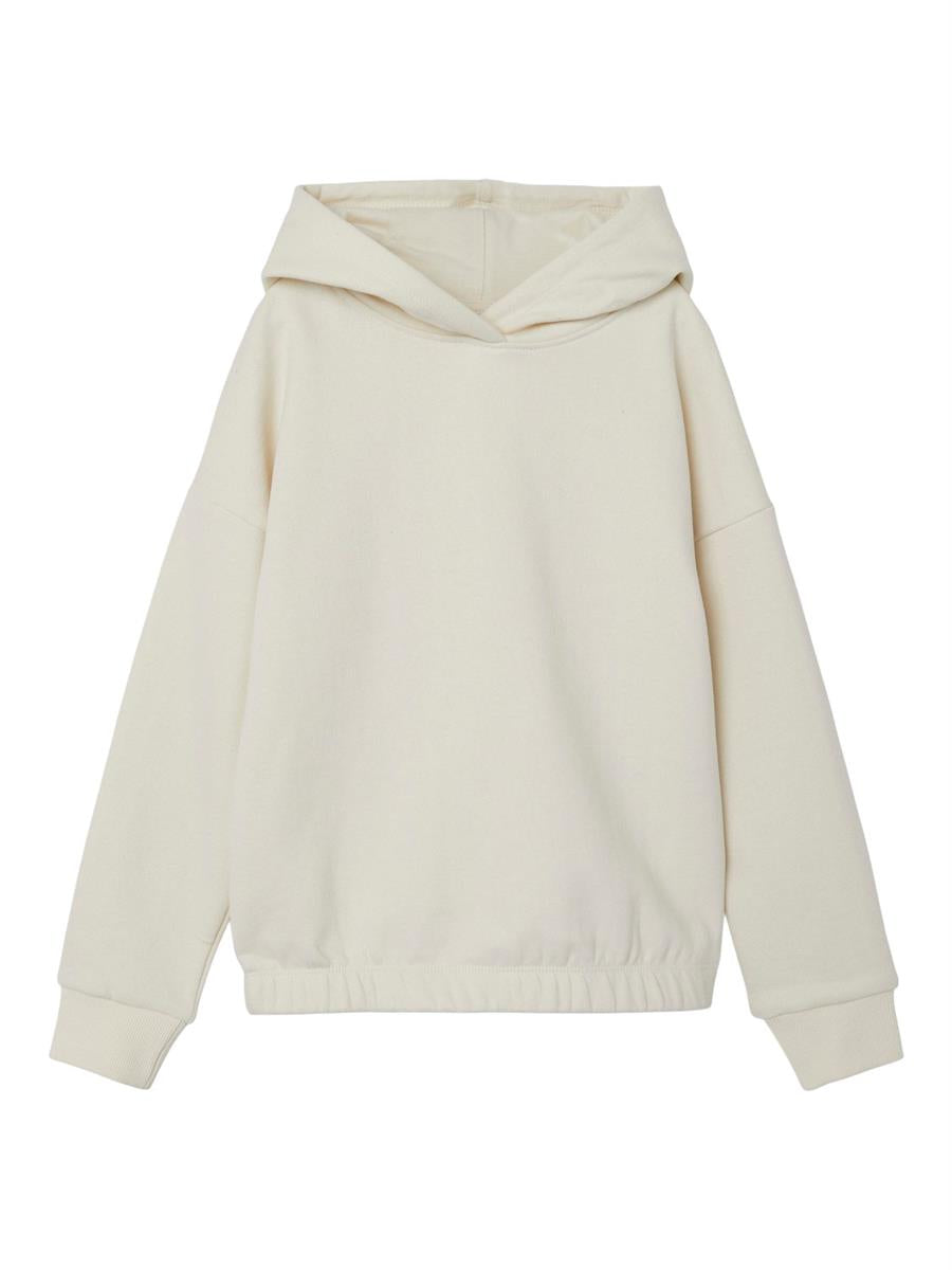 Mädchen Kapuzenpullover Kapuzensweat Hoodie Wollweiss angeraut