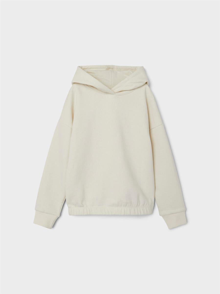 Mädchen Kapuzenpullover Kapuzensweat Hoodie Wollweiss angeraut