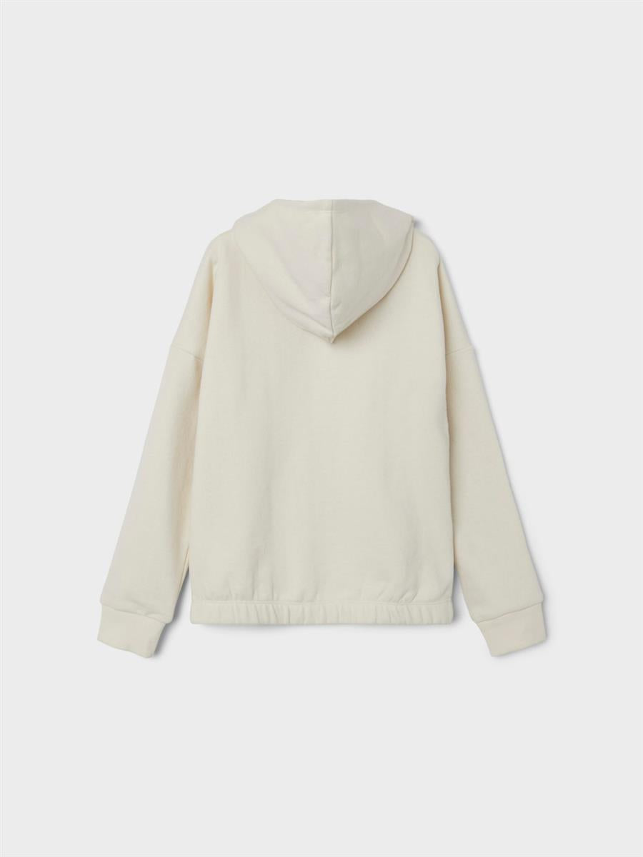 Mädchen Kapuzenpullover Kapuzensweat Hoodie Wollweiss angeraut