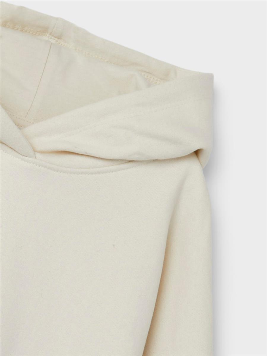 Mädchen Kapuzenpullover Kapuzensweat Hoodie Wollweiss angeraut