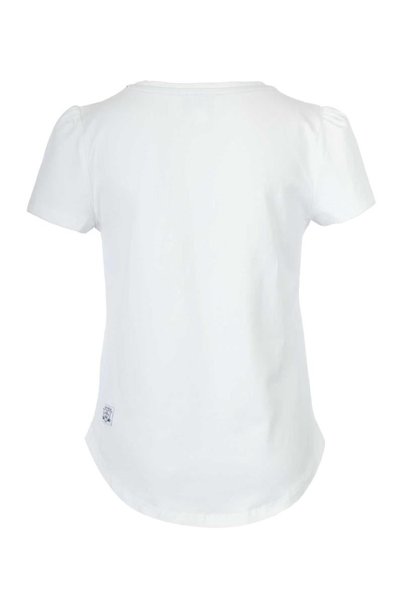 PIER NINE Mädchen T-Shirt Weiß Marinestil Designer edel Geschenkidee