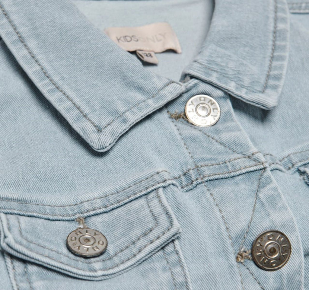 Only Mädchen Jeansjacke Übergangsjacke hellblau sehr weich KOGSARA