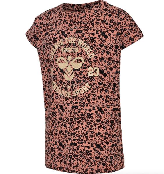 Hummel Mädchen T-Shirt Designershirt goldfarbener Aufdruck edel