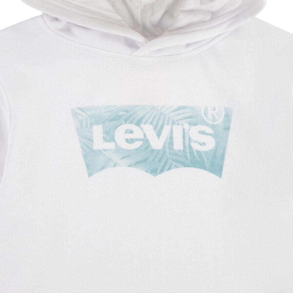 Levi's® Kids Kapuzensweatshirt Palm Batwing Fill Hoodie Weiß leicht