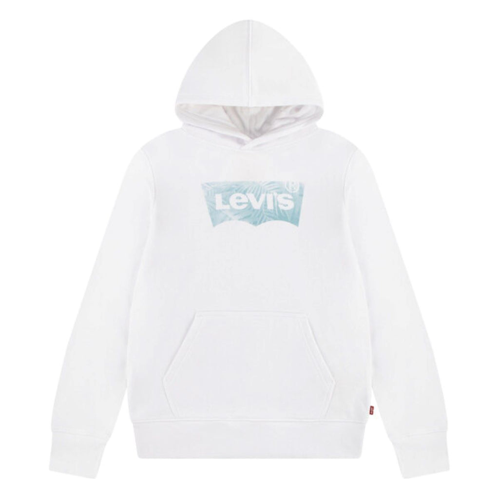 Levi's® Kids Kapuzensweatshirt Palm Batwing Fill Hoodie Weiß leicht