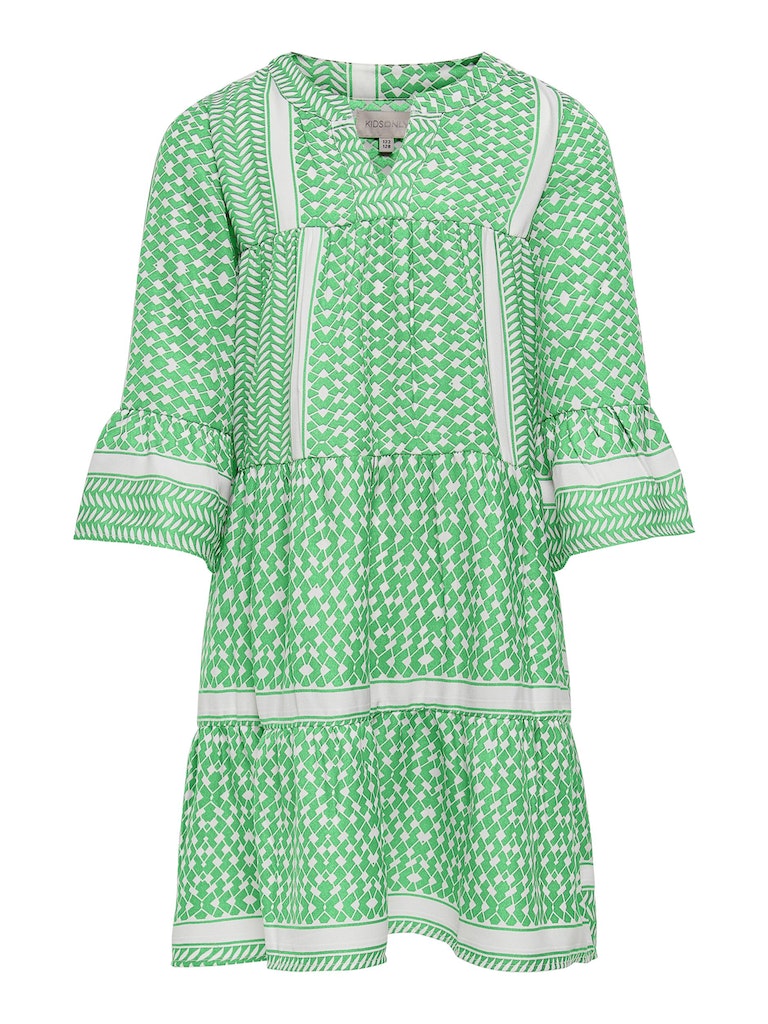 Only Mädchen Kleid Volantkleid 3/4 Arm leicht 15209378 KOGALBERTE Tunikakleid