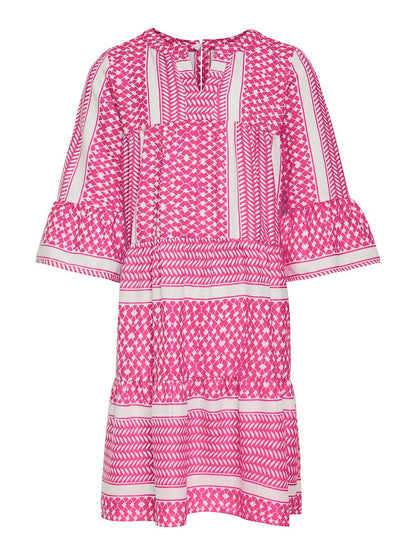 Only Mädchen Kleid Volantkleid 3/4 Arm leicht 15209378 KOGALBERTE Tunikakleid