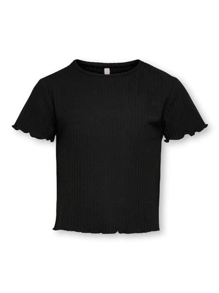 Only Mädchen T-Shirt Rippshirt Geschenkidee edel top KOGNELLA