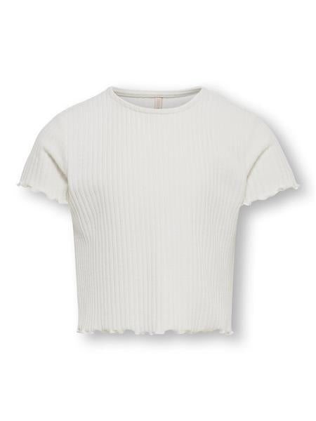 Only Mädchen T-Shirt Rippshirt Geschenkidee edel top KOGNELLA