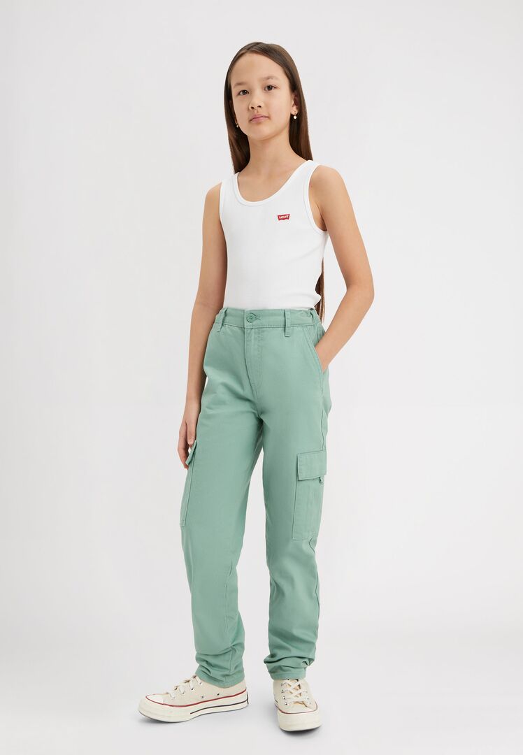 Levi's® Kids Mädchen Cargohose LOSE Grün edel Geschenkidee