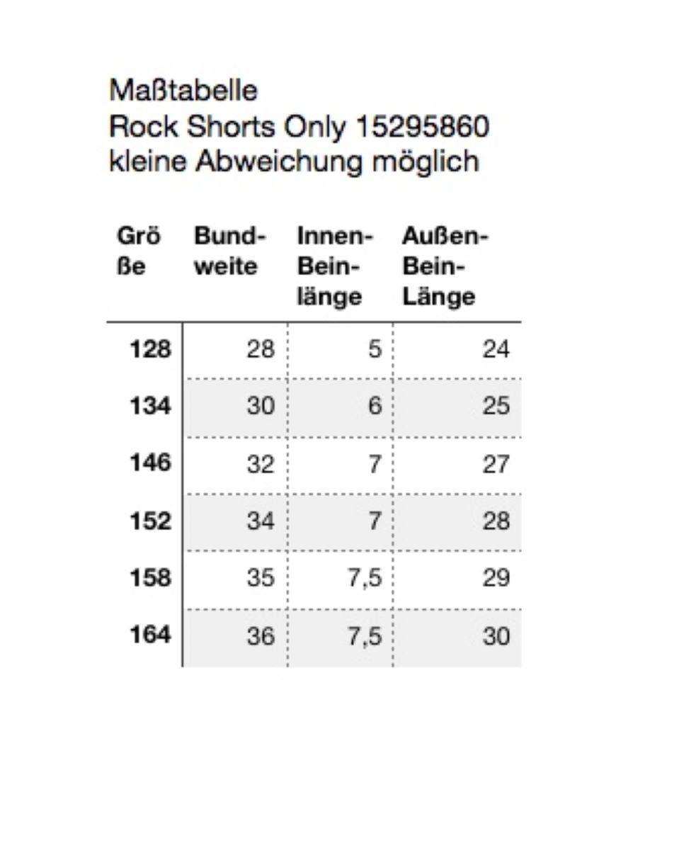 Only Mädchen Rockshorts Jeansshorts kurze Jeans Denimshort KOGJENNY