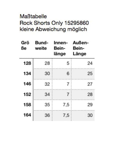 Only Mädchen Rockshorts Jeansshorts kurze Jeans Denimshort KOGJENNY