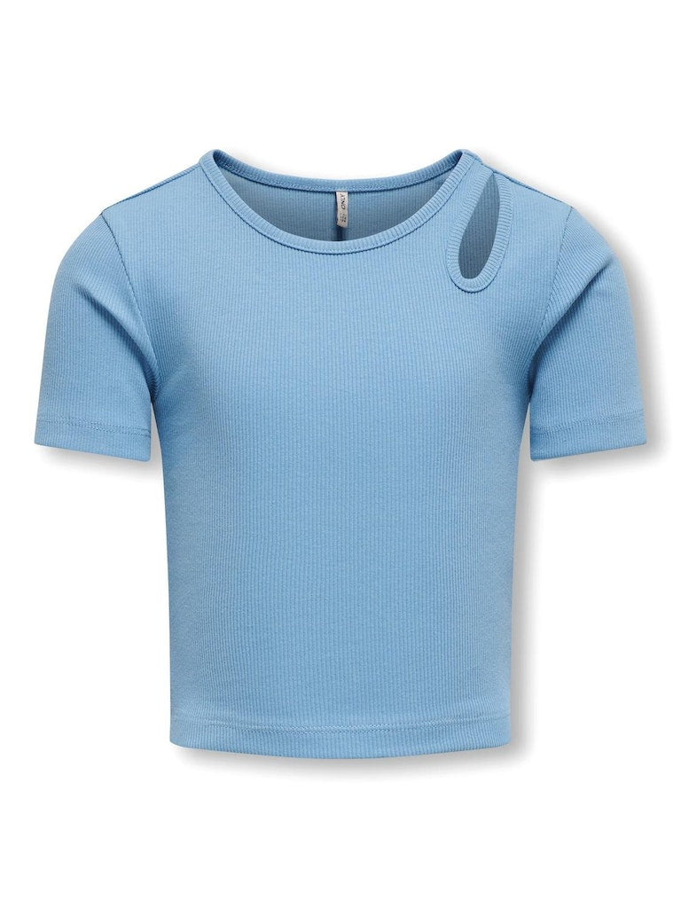 Only Mädchen T-Shirt Rippshirt Geschenkidee edel top KOGNESSA LIFE