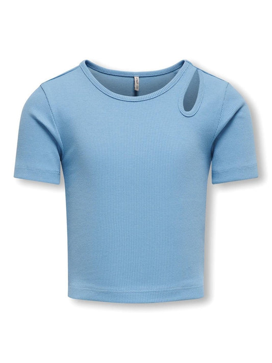 Only Mädchen T-Shirt Rippshirt KOGNESSA 15313690 Geschenkidee edel top