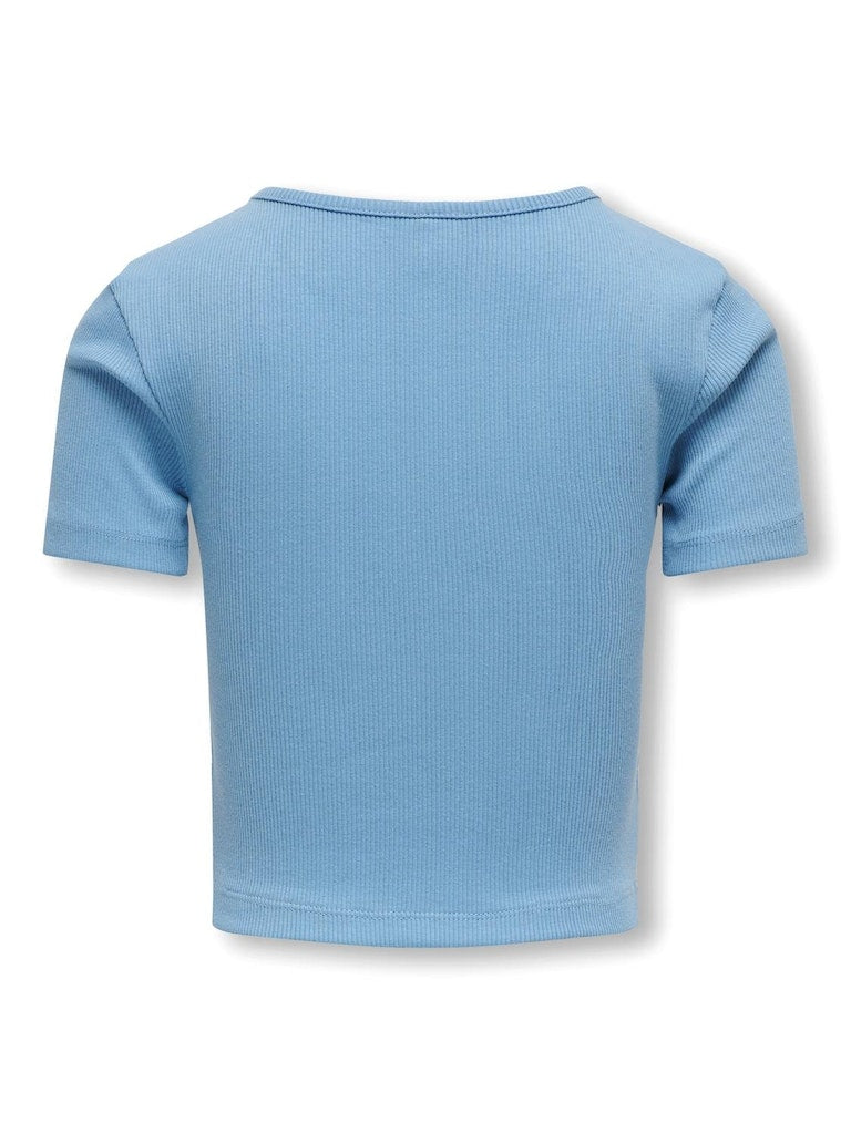 Only Mädchen T-Shirt Rippshirt Geschenkidee edel top KOGNESSA LIFE