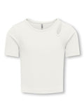 Only Mädchen T-Shirt Rippshirt Geschenkidee edel top KOGNESSA LIFE