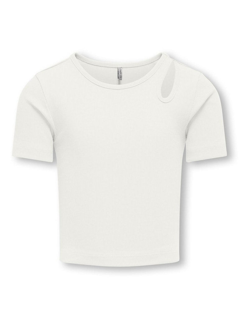 Only Mädchen T-Shirt Rippshirt Geschenkidee edel top KOGNESSA LIFE