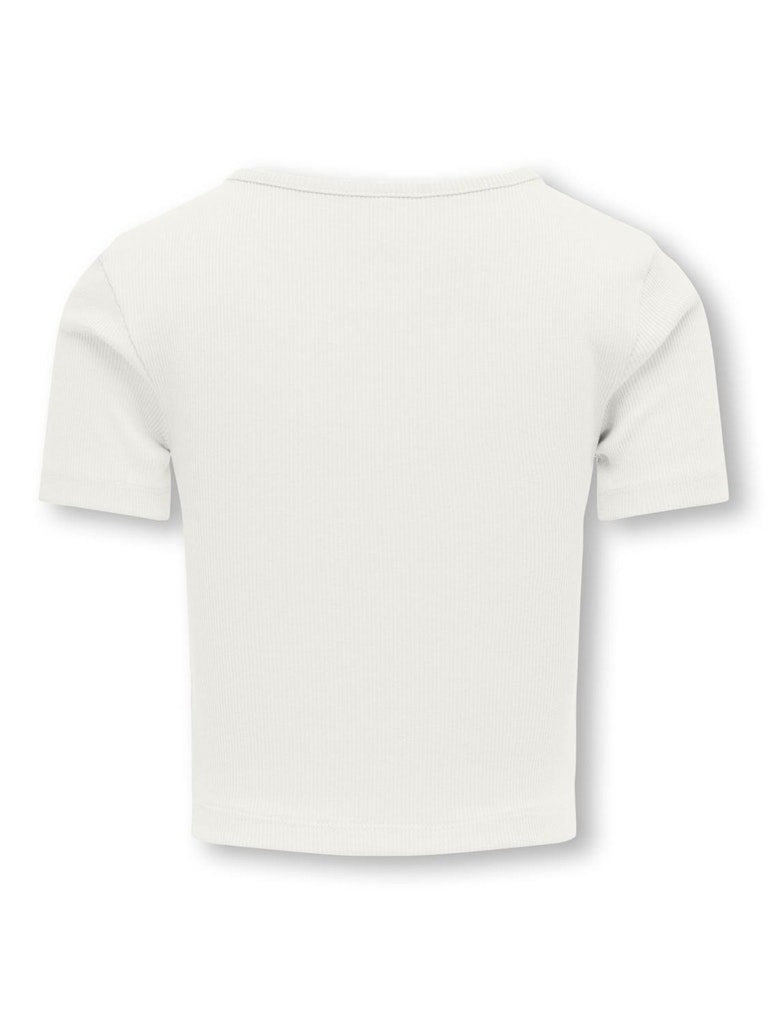 Only Mädchen T-Shirt Rippshirt Geschenkidee edel top KOGNESSA LIFE