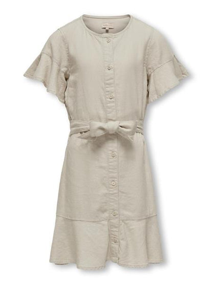 Only Mädchen Kleid Sommerkleid Leinenkleid 15326401 edel