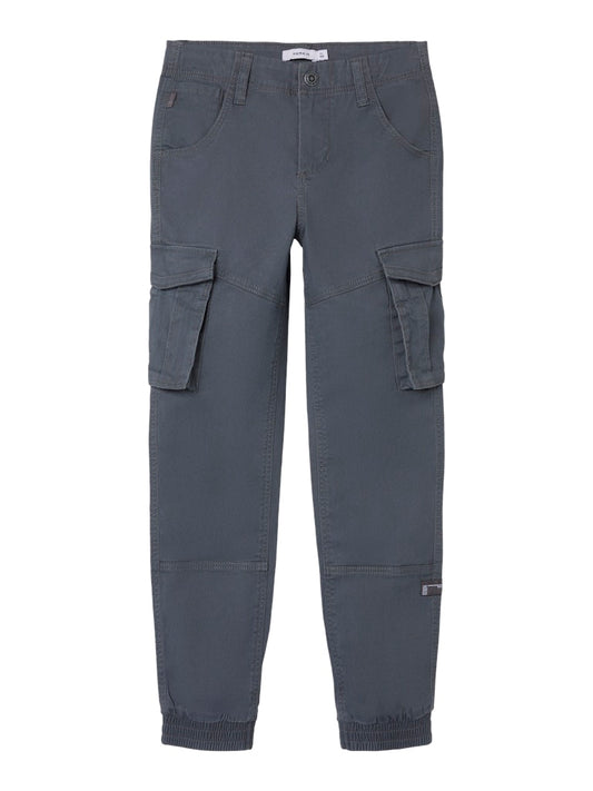 Name it Jungen Cargohose regular Dunkelgrau