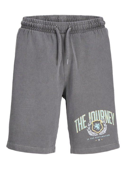Jack & Jones Jungen Shorts Sweatshorts JCORCHARGE 12270204 grau