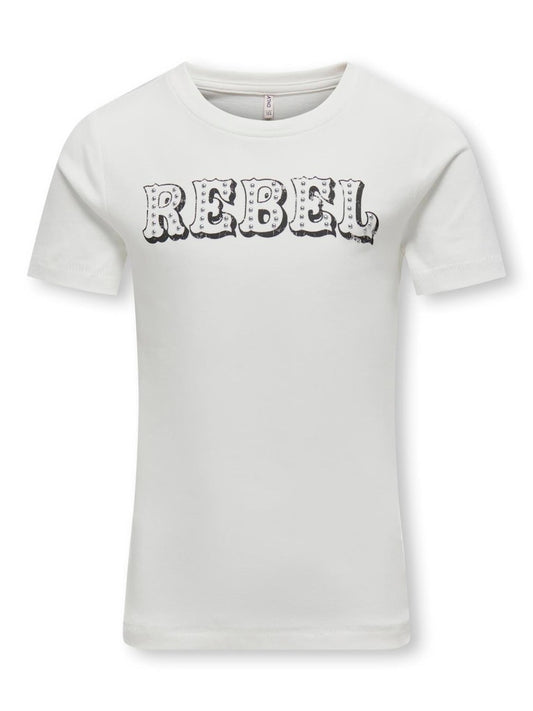 Only Mädchen T-Shirt KOGDOLLA 15331143 Nieten edel