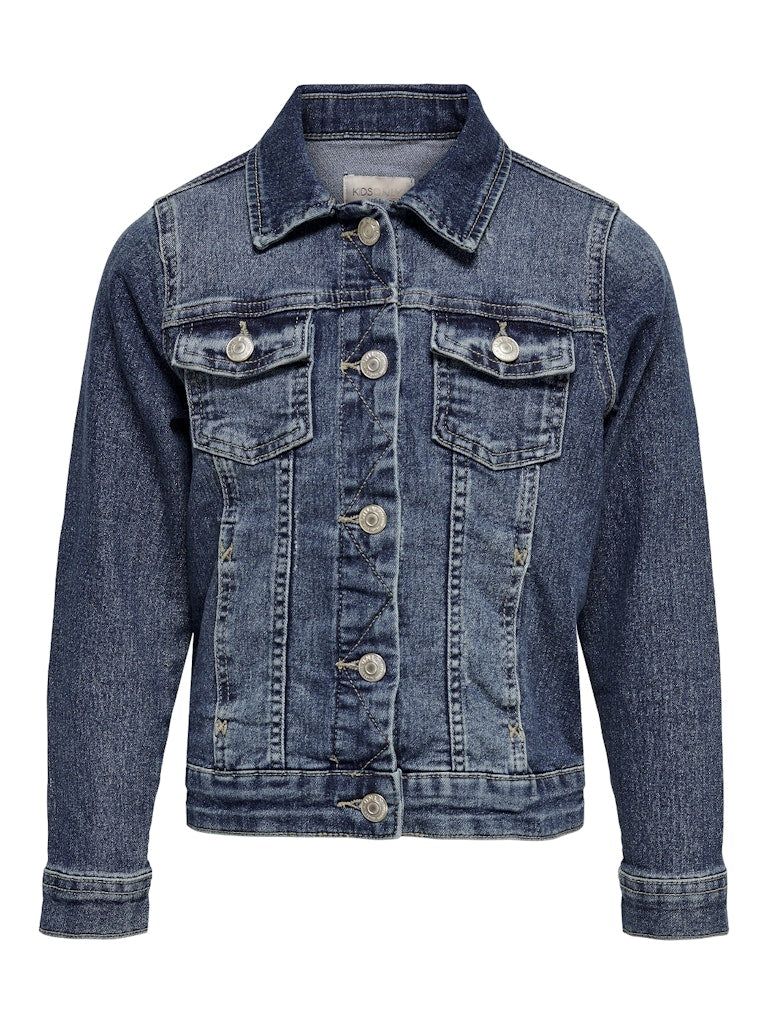 Only Mädchen Jeansjacke Übergangsjacke hellblau sehr weich KOGSARA