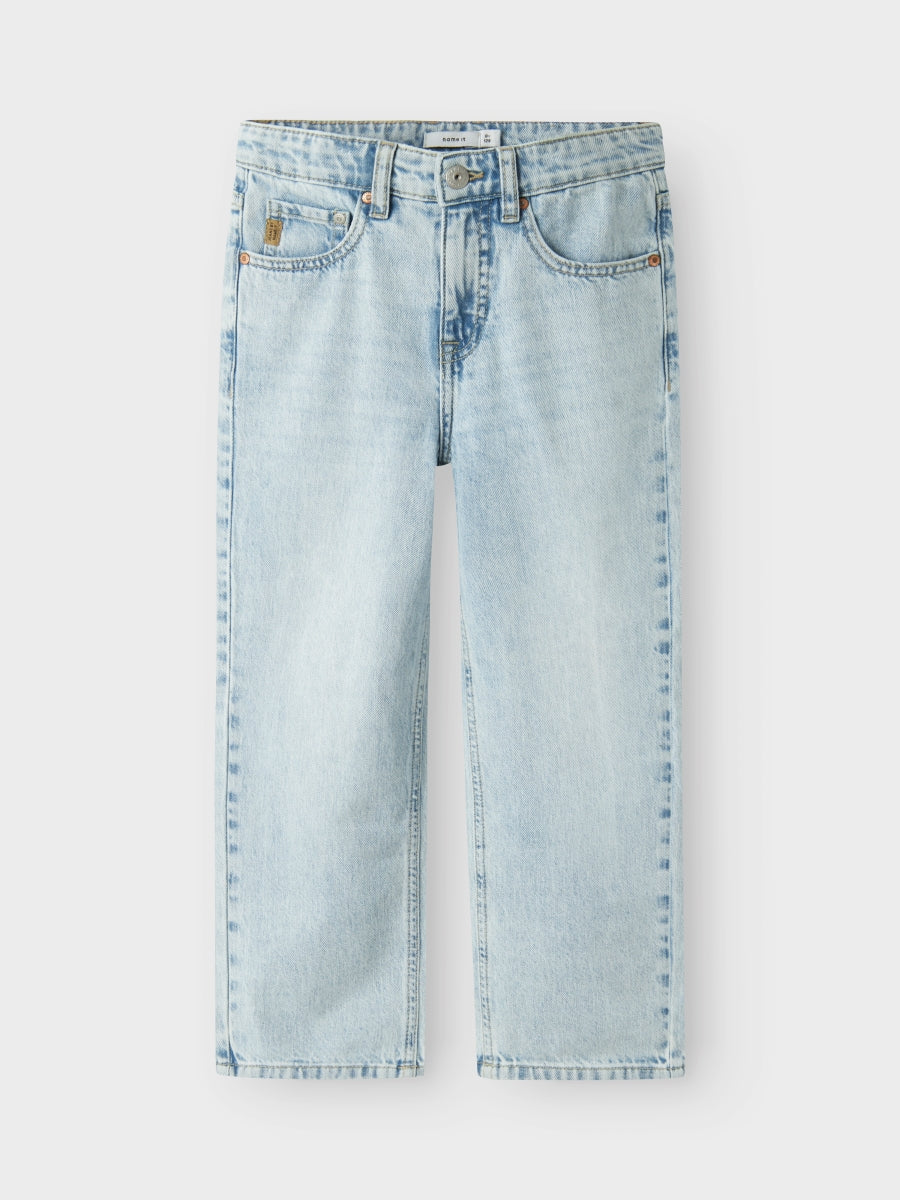 Name it Jungen Jeans weites Bein Straight Hellblau  NKMRYAN