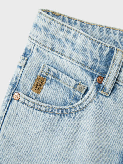 Name it Jungen Jeans weites Bein Straight Hellblau  NKMRYAN