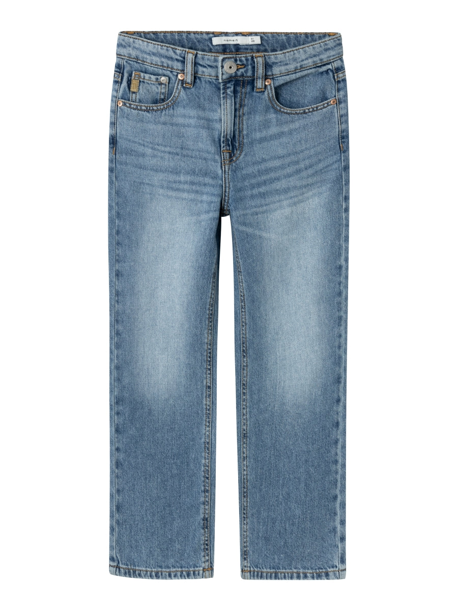 Name it Jungen Jeans weites Bein Straight Hellblau  NKMRYAN