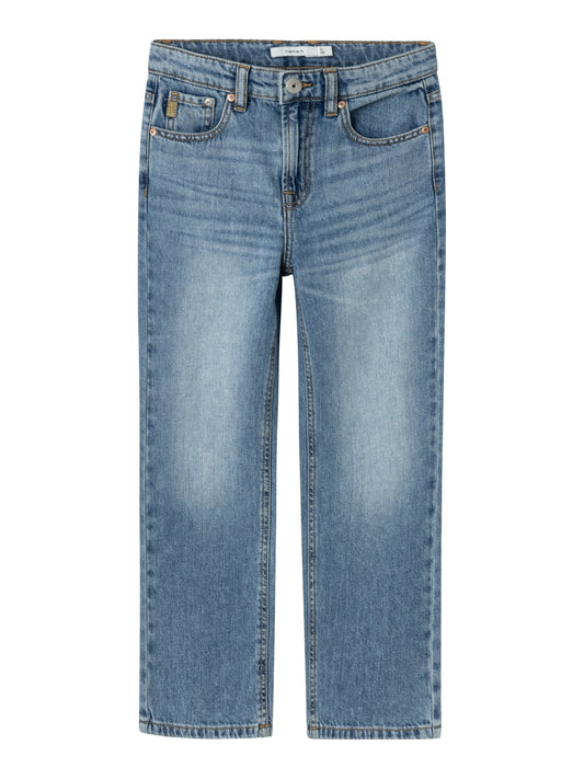 Name it Jungen Jeans weites Bein Straight Hellblau  NKMRYAN