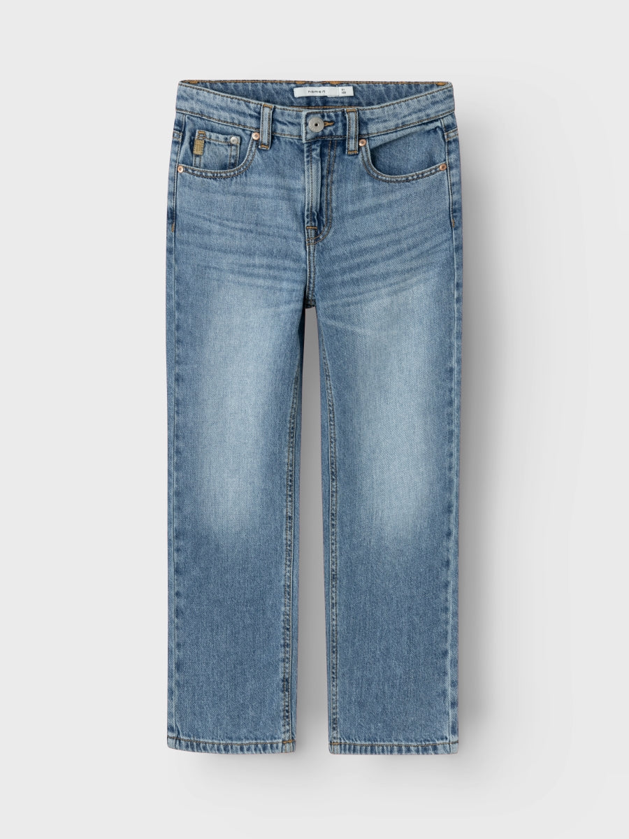 Name it Jungen Jeans weites Bein Straight Hellblau  NKMRYAN