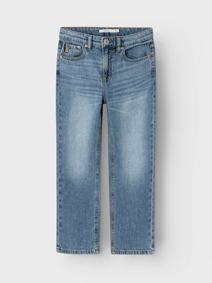 Name it Jungen Jeans weites Bein Straight Hellblau  NKMRYAN