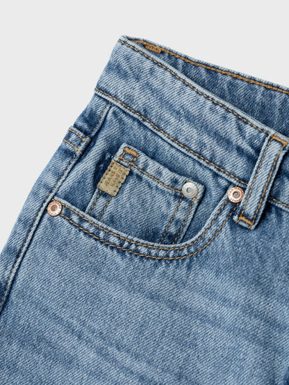 Name it Jungen Jeans weites Bein Straight Hellblau  NKMRYAN