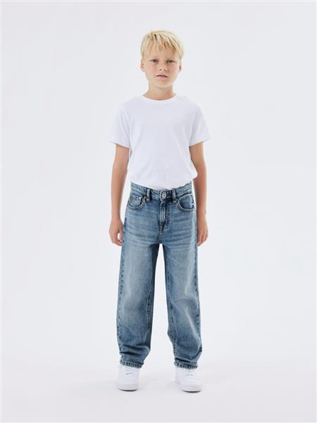 Name it Jungen Jeans weites Bein Straight Hellblau  NKMRYAN