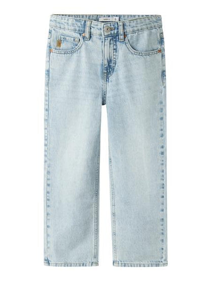Name it Jungen Jeans weites Bein Straight Hellblau  NKMRYAN