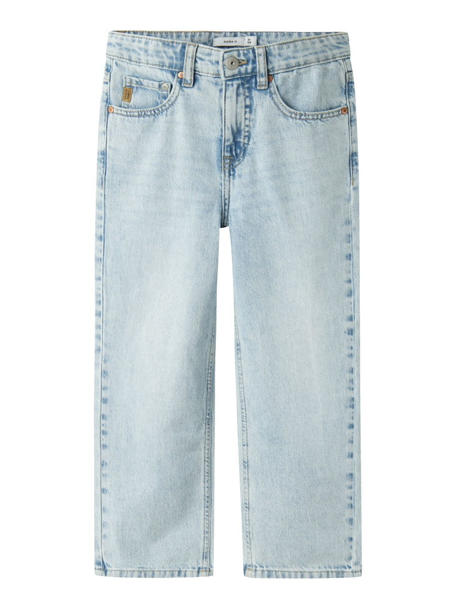 Name it Jungen Jeans weites Bein Straight Hellblau  NKMRYAN