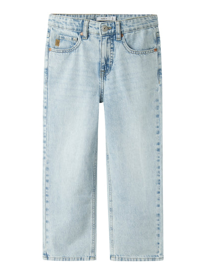 Name it Jungen Jeans weites Bein Straight Hellblau  NKMRYAN