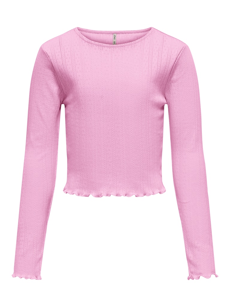 Only Mädchen T-Shirt Rippshirt KOGCARLOTTA L/S TOP