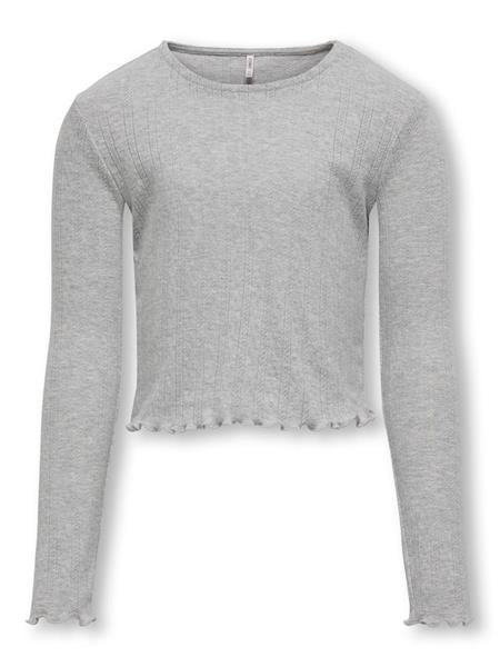 Only Mädchen T-Shirt Rippshirt KOGCARLOTTA L/S TOP