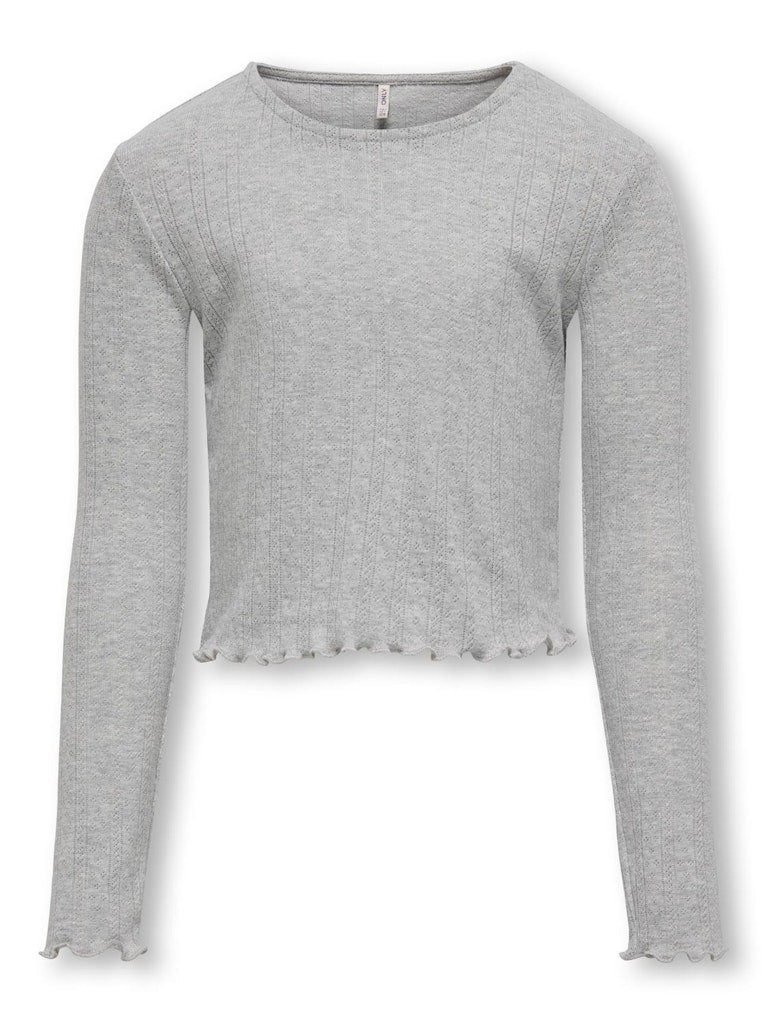 Only Mädchen T-Shirt Rippshirt KOGCARLOTTA L/S TOP